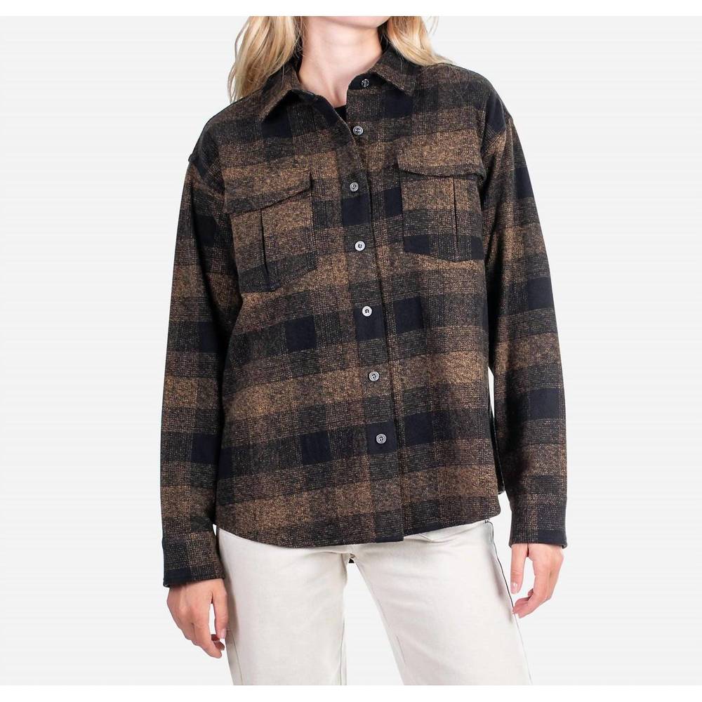 NEW JETTY anchor flannel in black